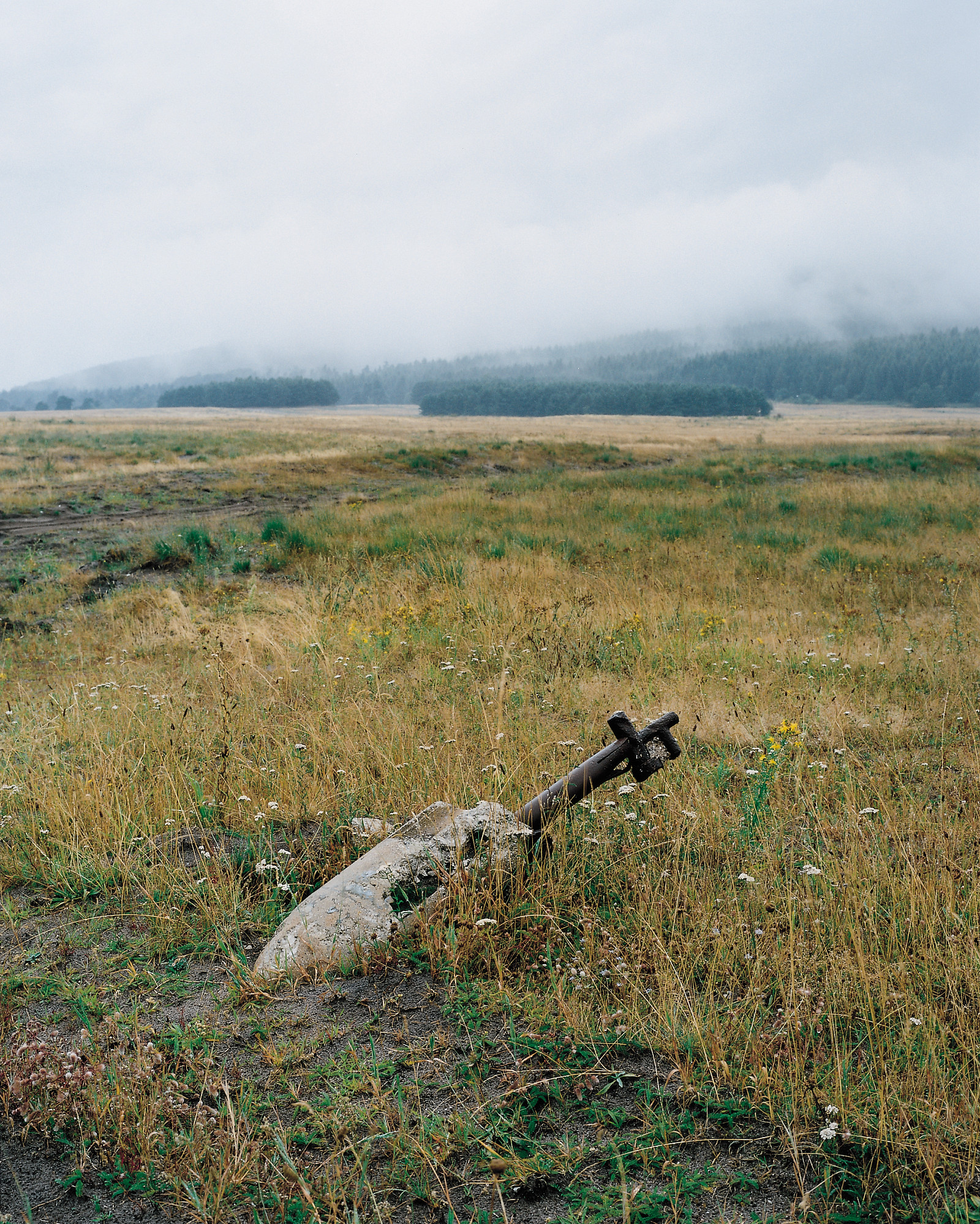 Schein-Flugplatz Stapel, benutzt von 1936 bis 1951 als Abwurfbahn für Bombenattrappen, von 1939 bis 1945 zur Ablenkung von Alliierten Bombenflugzeugen