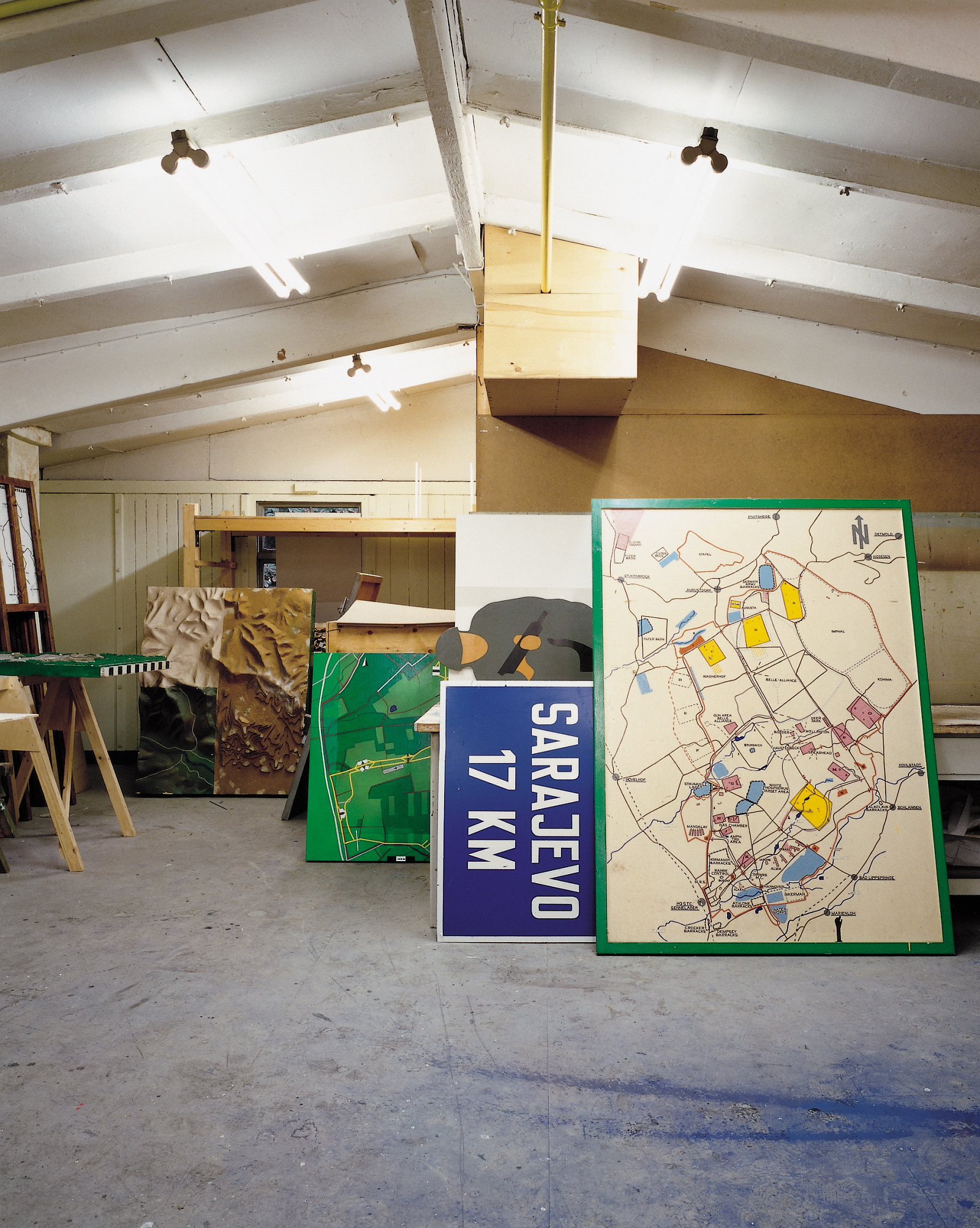 Modellabteilung der Normandy Barracks in Sennelager