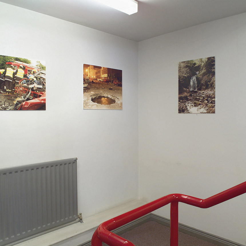 Polizeiwache Knocknagoney, Abteilung Fotografische Dokumentation, Treppenhaus, Fotogalerie