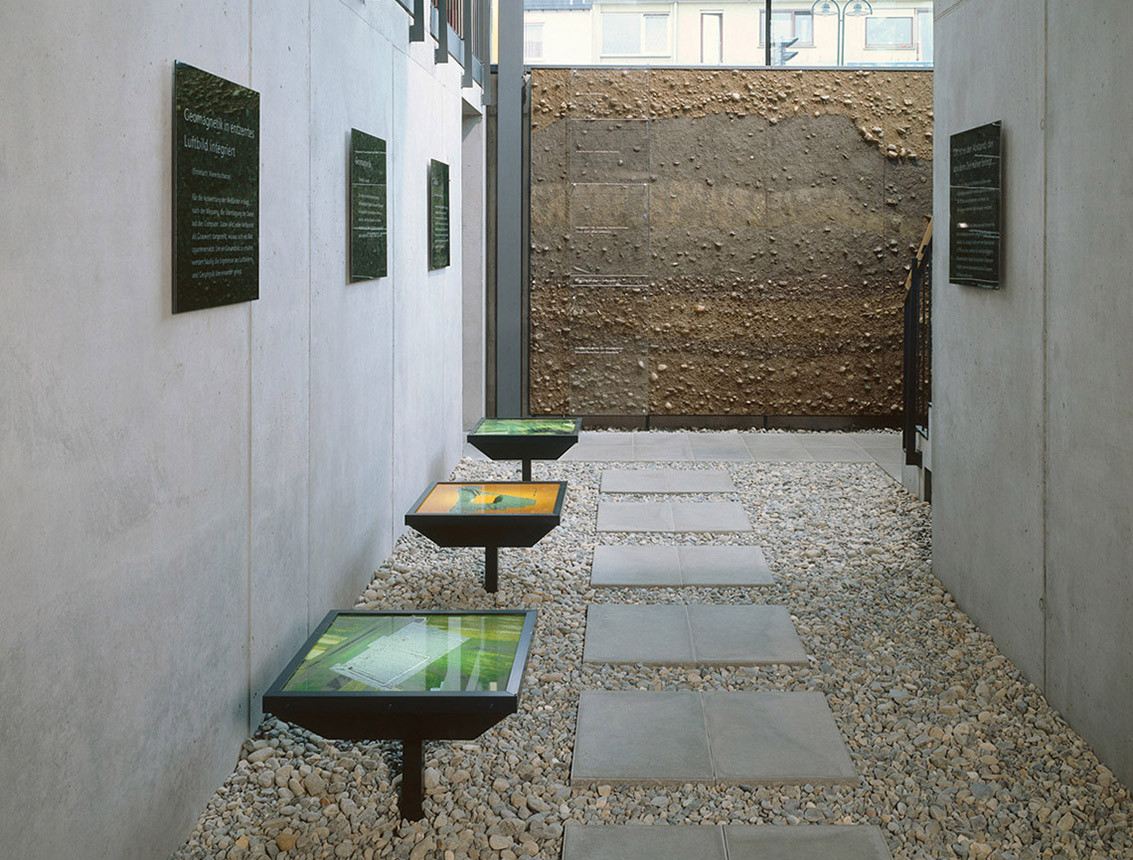 Roman Museum Mengen-Ennetach, information on archeological excavation in the basement